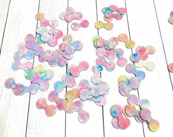 IMPRIMÉ arc-en-ciel embellissement petit noeud, noeud pour feutre, noeud appliqué en forme de noeud, petits noeuds, ajout de noeud appliqué, mini noeud arc-en-ciel, petit noeud en vinyle
