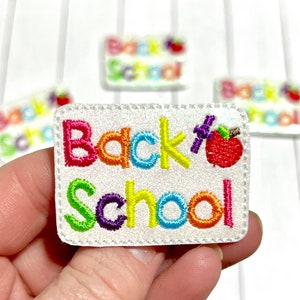 Back To School Feltie, School Feltie Embellishment, Teacher Felties, School Days Felties, Class Felties, Apple Felties, Love Teaching Feltie