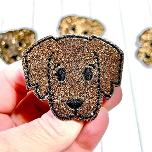 Chocolate Lab Feltie, Brown Labrador Dog Feltie Embellishment, Lab Pup Feltie, Dog Lover Feltie, Animal Felties, Hunting Dog Feltie, Puppy