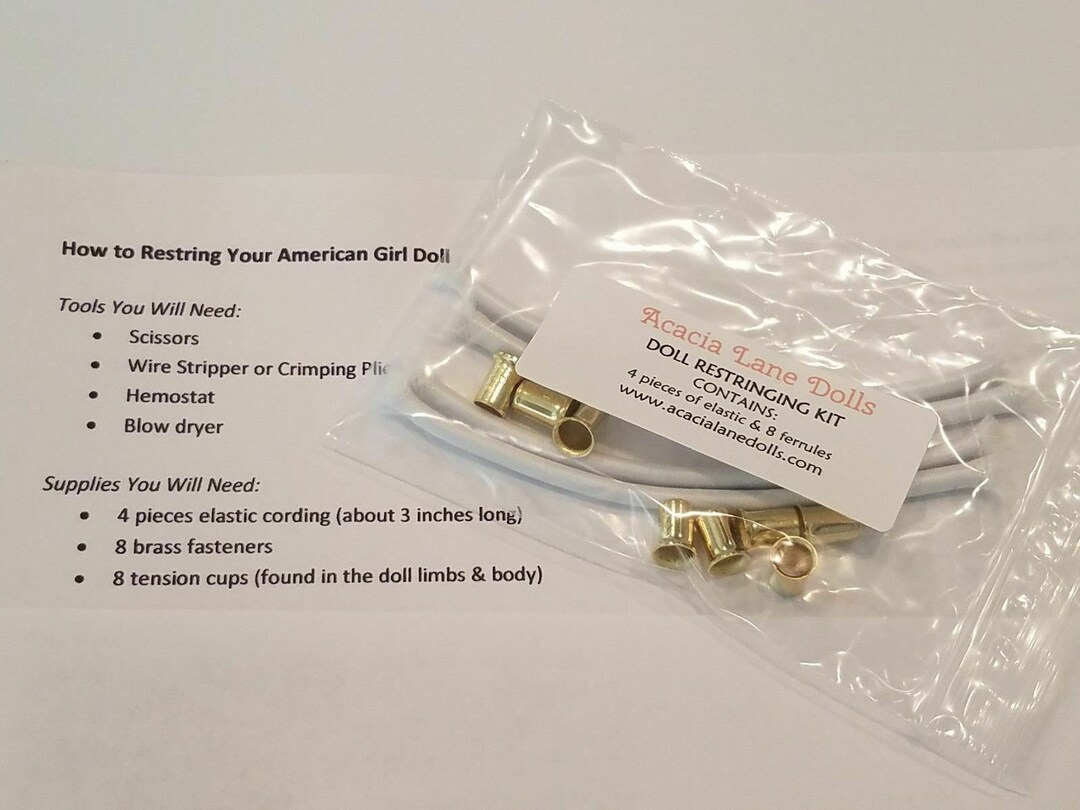 ONE American Girl Doll Restringing Kit W/instructions Parts Etsy