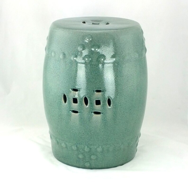 Jade Green / Celadon Porcelain Garden Stool - Etsy