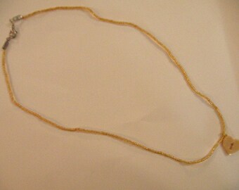 Heart of gold necklace