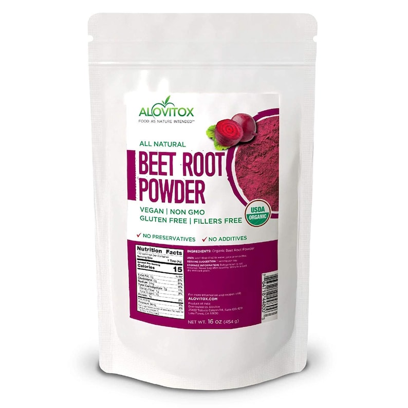 Organic Indian Beet Root Powder 16 oz by Alovitox Raw Vegan Etsy
