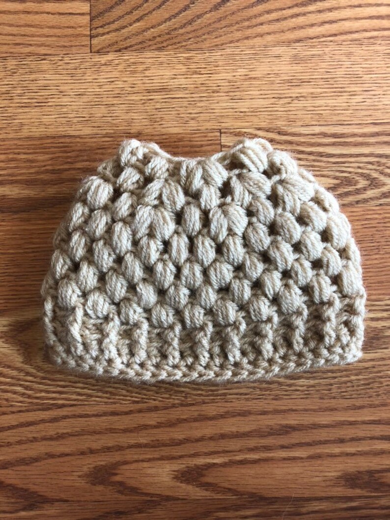 Kids bun beanie