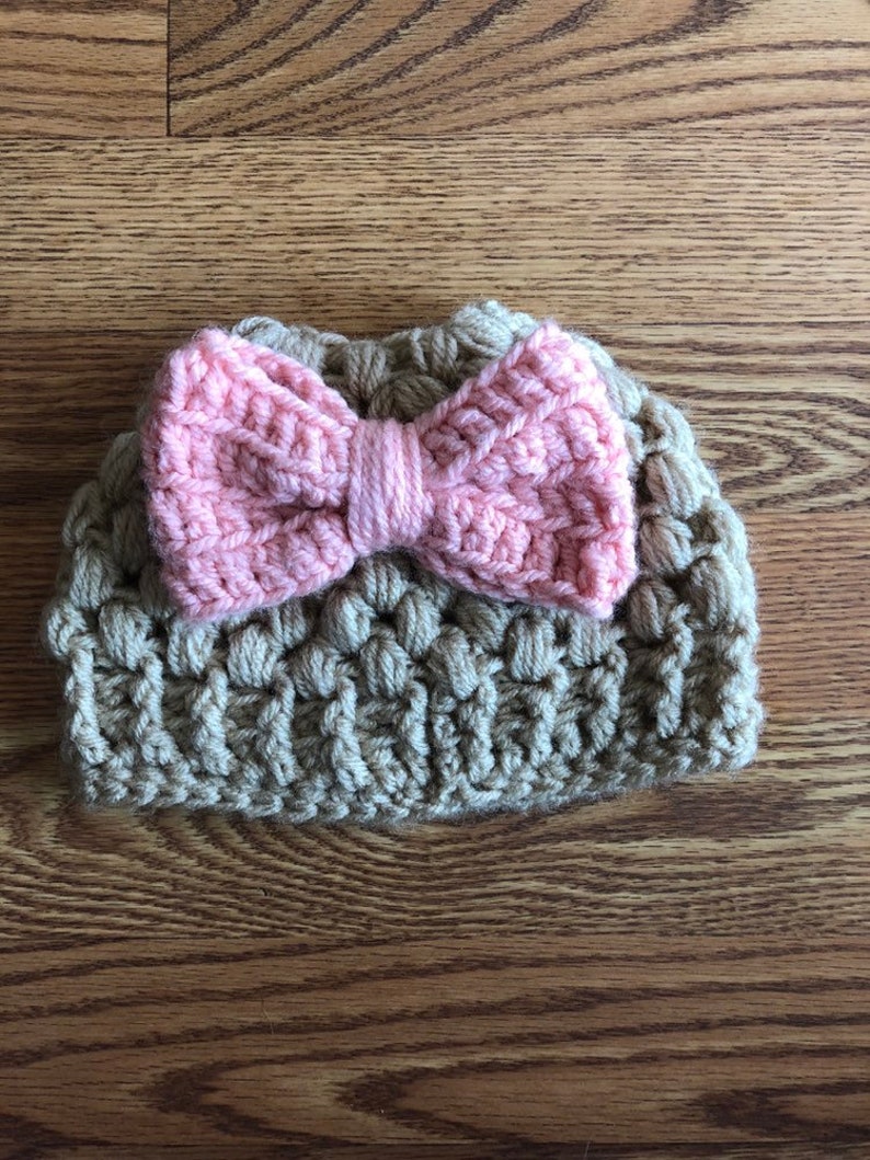 Kids bun beanie