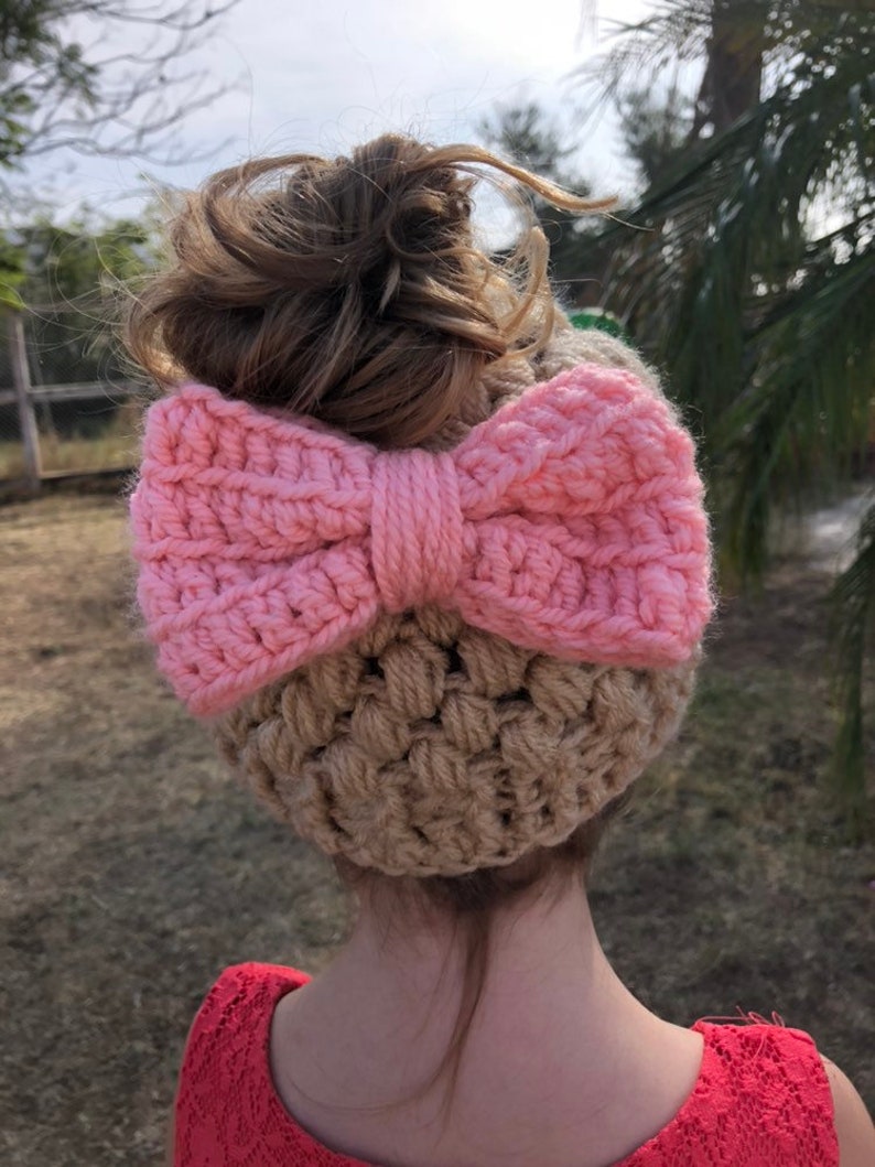 Kids bun beanie