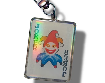 Balatro Joker Keychain (Holographic)