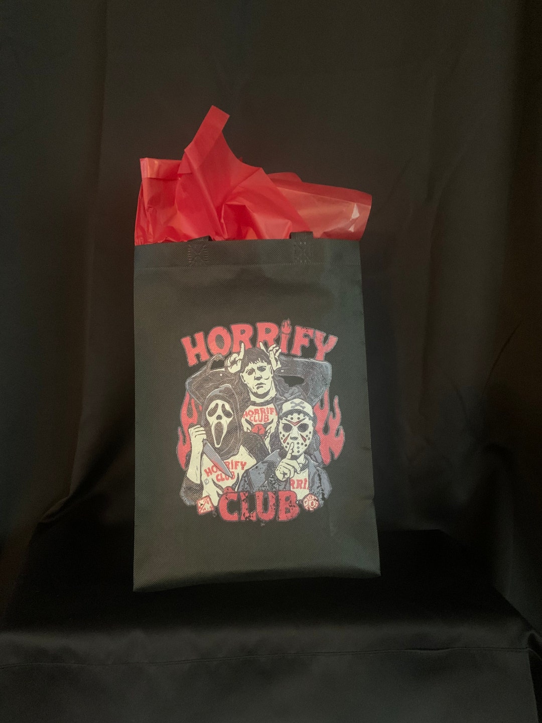 BDPWSS Horror-Make-up-Tasche Aus Canvas – Wasserdicht, Mit Spruch 'Life Is Full Of Important Choices', 22.9x17 Cm, Lustiges Geschenk Für Horror-Fans