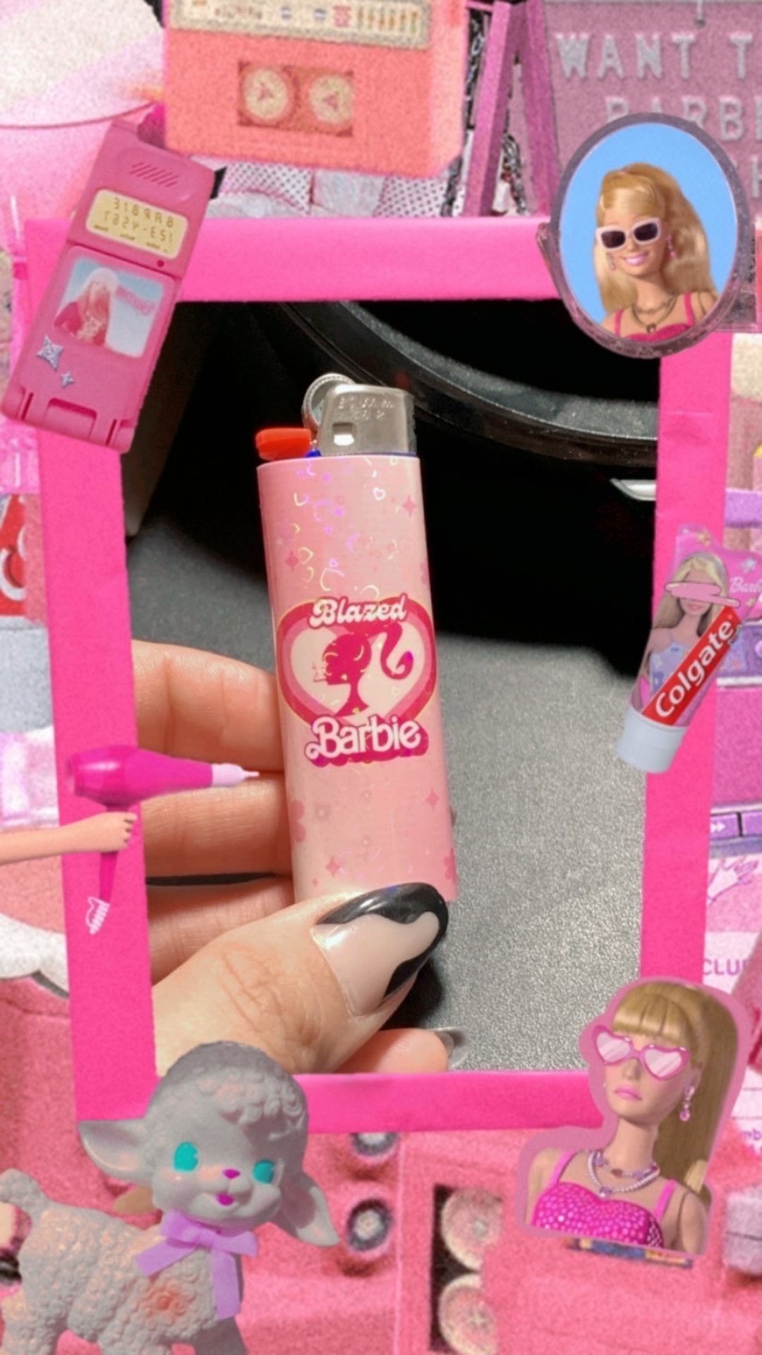Girl Lighter Sticker Wraps, Pink Smoking Accessories, Stoner Gifts for