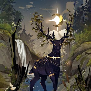 Fallen Deer Poster