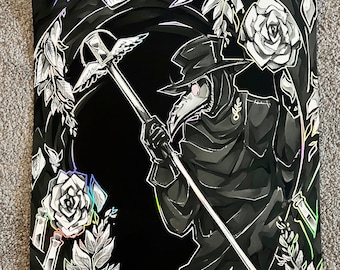 DISCOUNT Plague Doctor Iridescent Foil Poster