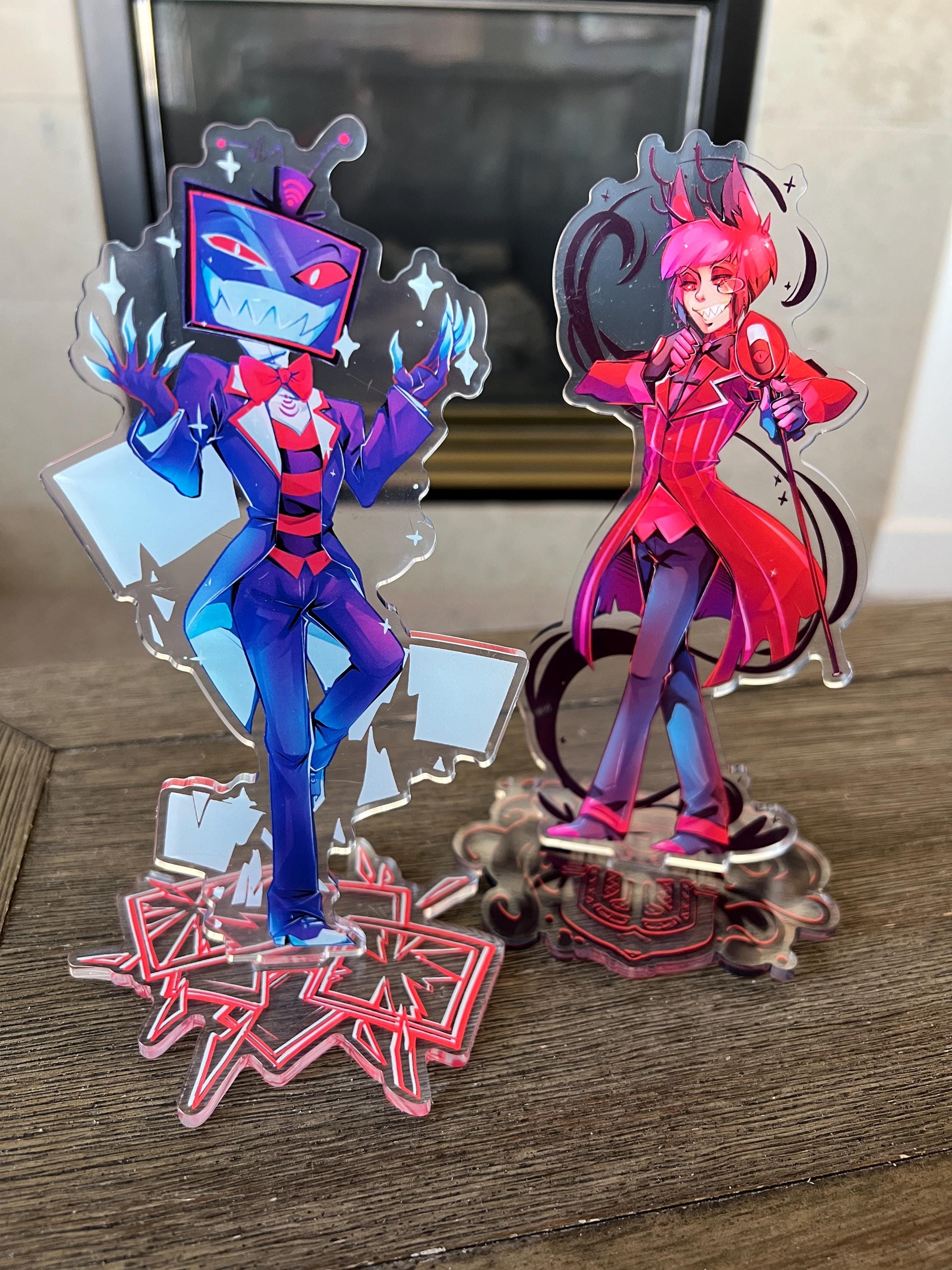 Alastor and Vox Human/demon Double Sided Standees - Etsy