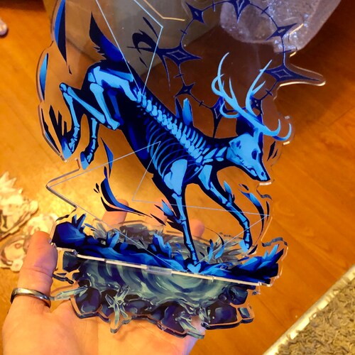 Deer and Skeleton Standee Etsy