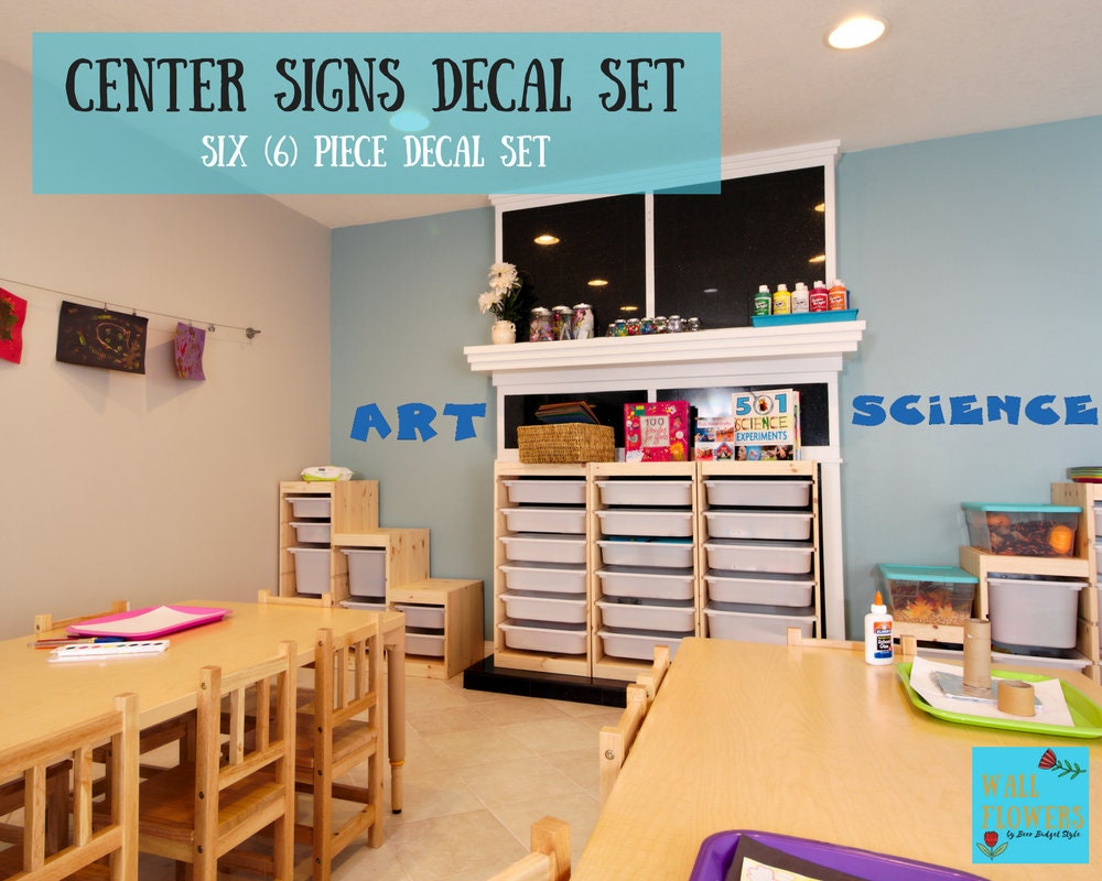 Childcare Center Signs Wall Decal Set Etsy