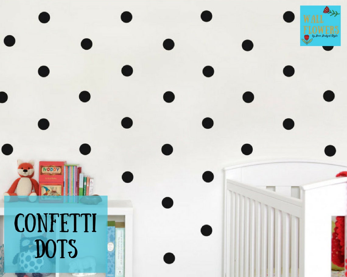 Confetti Dots Wall Decal Set Etsy