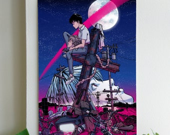 Neon Genesis Evangelion EVE   Anime  Room Wall Cloth Poster 36x24 Print 45