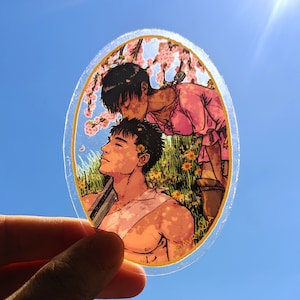 After the Battle Cameo Sticker - Clear matte vinyl decal - Waterproof, UV-Proof, Dishwasher safe - Casca and Guts Kiss