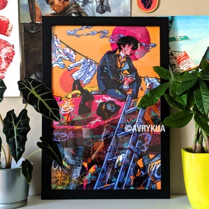  Cowboy Bebop Anime Posters Spike Spiegel Cool Game Vintage  Poster Boys Dorm Game Room Decor Wall Art Paintings Canvas Wall Decor Home  Decor Living Room Decor Aesthetic Prints 12x18inch(30x45cm) Unfra: Posters