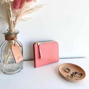 MEDIA CREMALLERA WALLET - Salmón Rosa