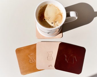 Chemex + Hario COASTERS - Coffee geek gift