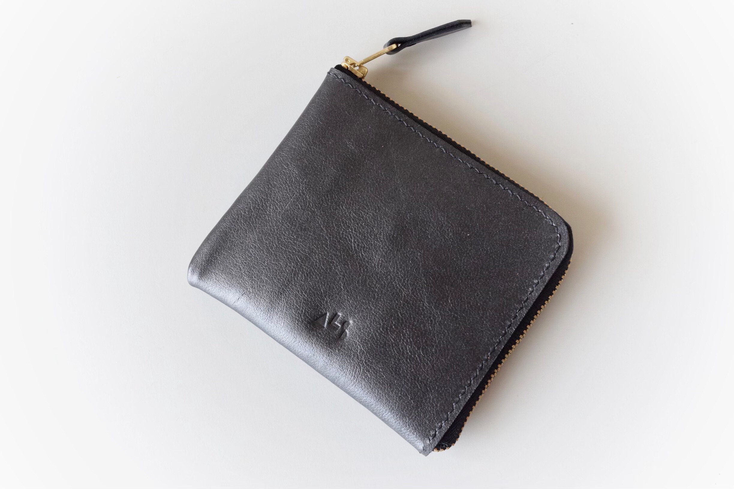 Denim Half Zip Wallet – MŌNO