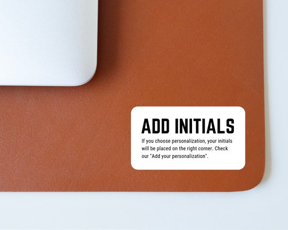 Leather Desk Mat Free Personalization 2 Colors Etsy
