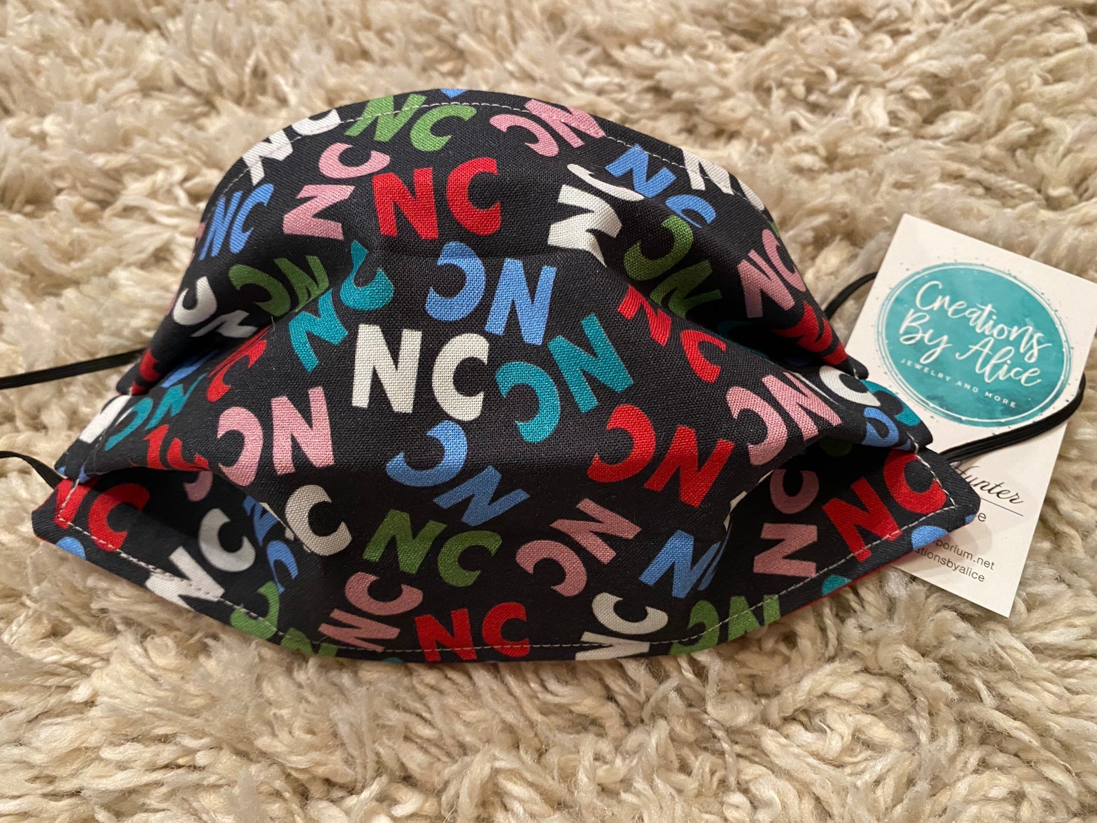 Máscara facial 100% algodón con máscara facial elástica / de | Etsy