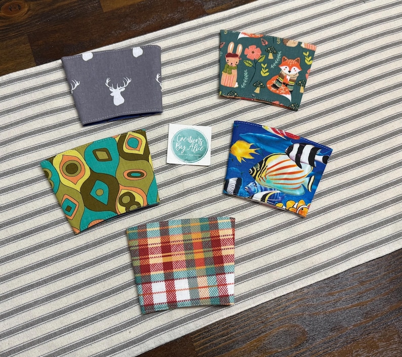 Coffee Sleeve | Cup Sleeve | Reversible image 2