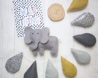 Felt Elephant Decoration
