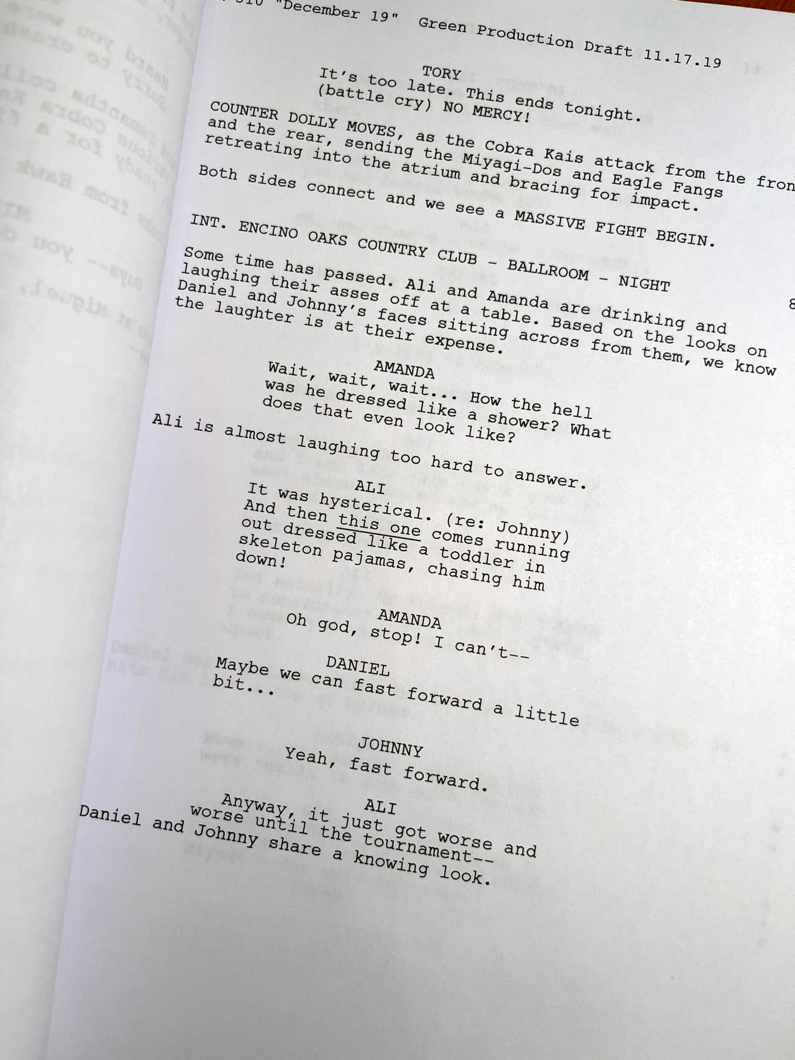 Cobra Kai Script Season 3 Finale: december 19 - Etsy Australia