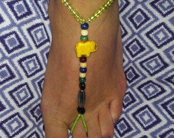 Soleless sandals. Elephants