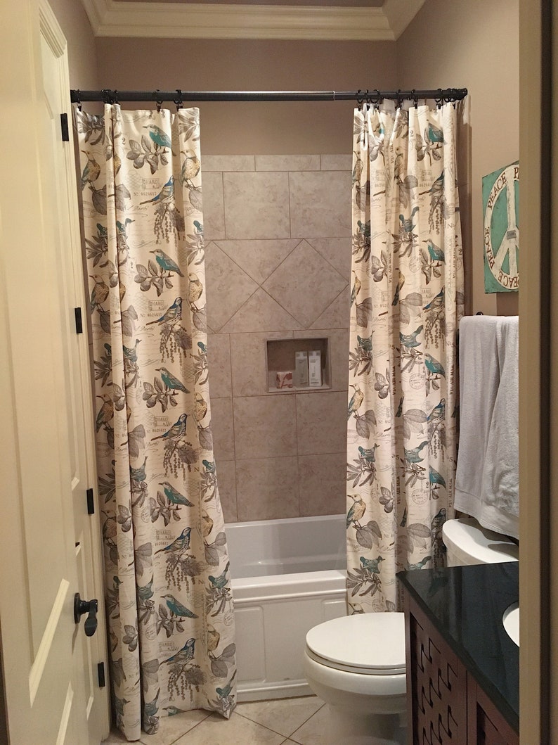 Custom Order Double Panel Shower Curtains Custom Shower Etsy