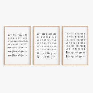 The Blessing Elevation Worship Lyrics Art Print,He is With You,Elevation Worship Lyrics,Worship song Lyrics,Bible verse wall art, Numbers