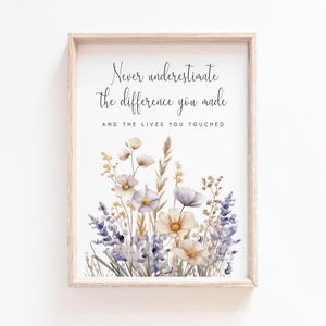 Ne jamais sous-estimer la différence que vous faites