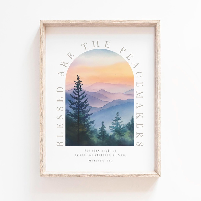 Matthew 5:9 Wall Art - Etsy
