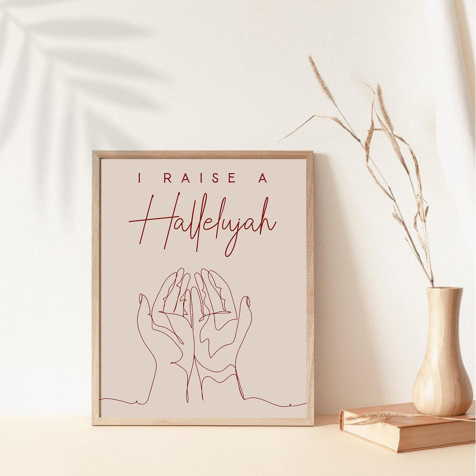 I Raise A Hallelujah Wall Art Scripture Wall Artworship Song - Etsy Hong  Kong