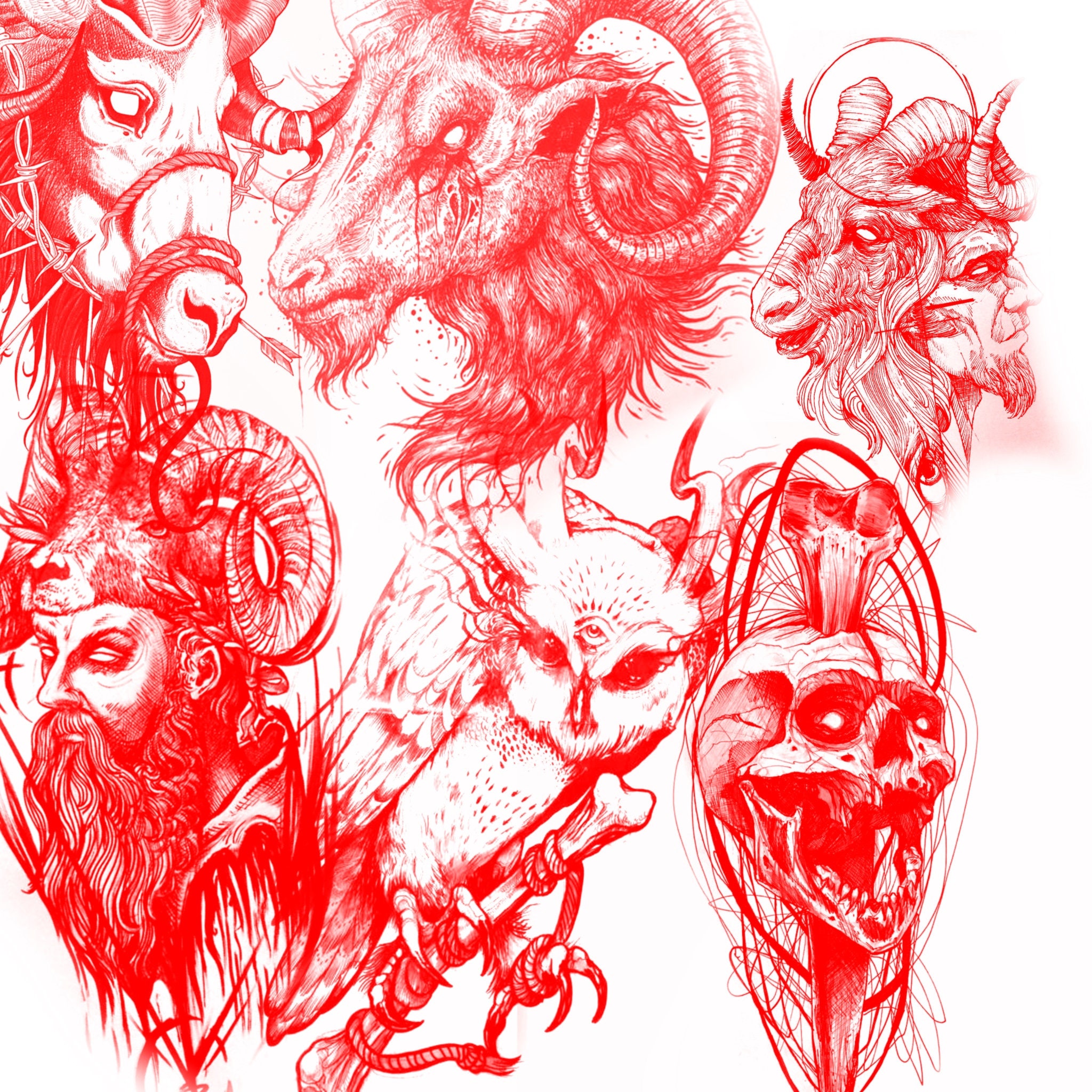 75 Tattoo Procreate Brushes Dark Art Vol . 1 Gothic Etsy Canada