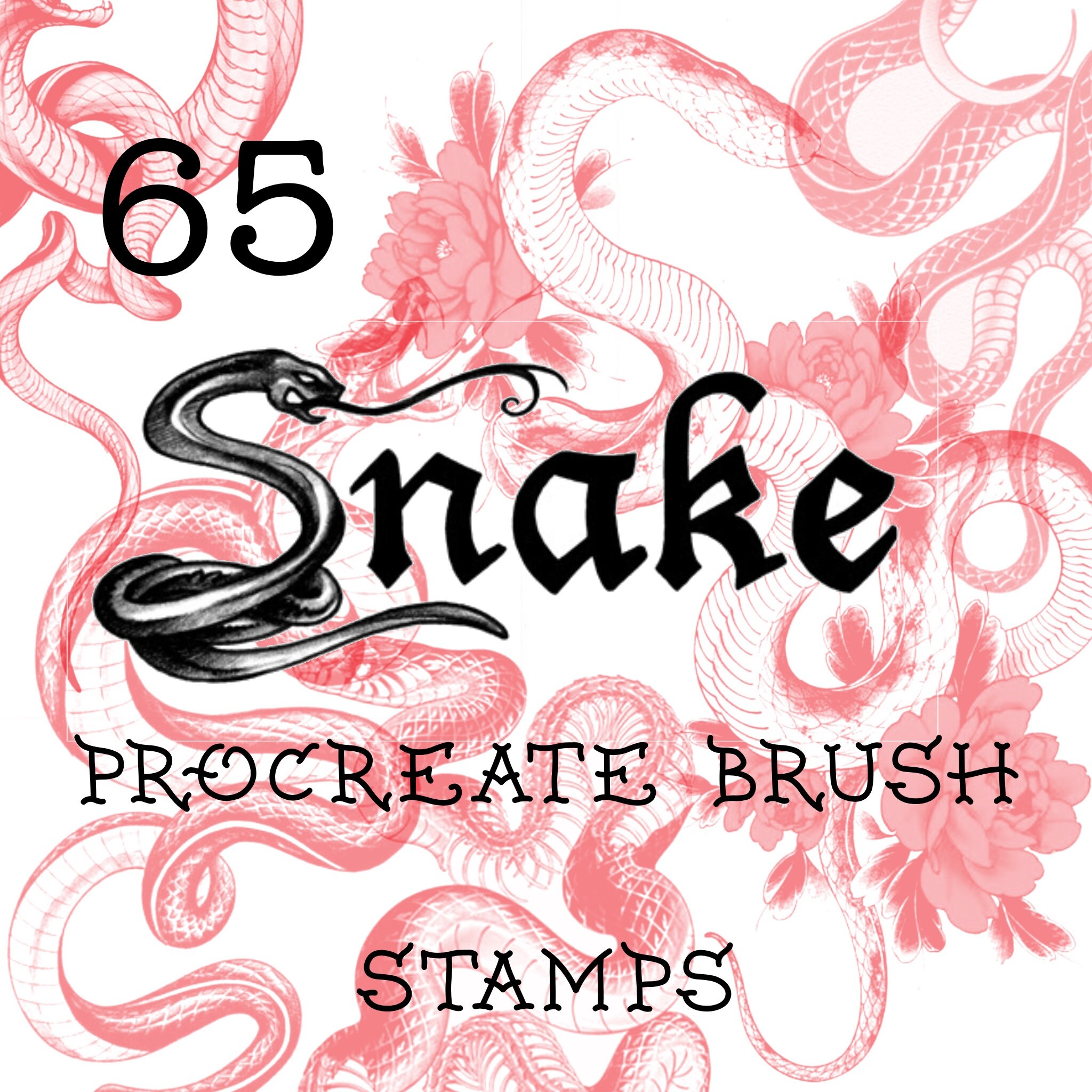 65 Snake Procreate Brushes Tattoo Procreate Brush Set Etsy UK