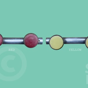Authentic French Mid Century Retro Coat Rack | Red or Yellow, Sold Separately