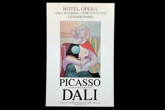 Vintage 1986 Braque French Museum Exhibition Poster Vintage 1986 Braque French Museum Exhibition Poster