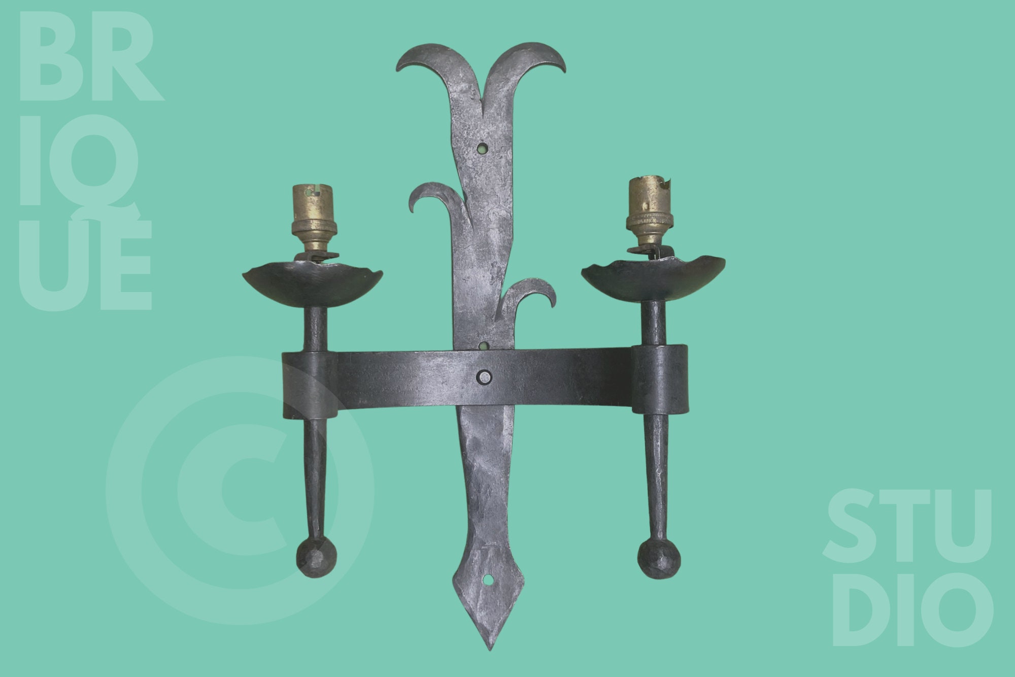 Schmiedeeiserne Designerleuchte RHOMBOID - Moderner Kronleuchter