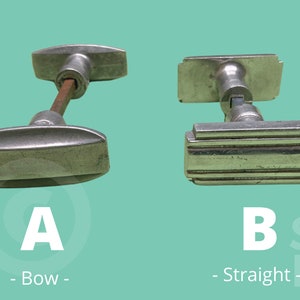 French Art Deco Door Handles, 1 of 2 designs, sets sold separately.