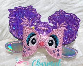 Pink Fairy Bow, Fairy Godmother Bow, Glitter Bow, Disney Princess Bow, Party, Photo Prop, Birthday Party, Glitter Bow, Large Bow, OTT Bow,