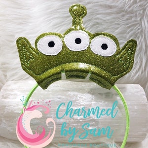 Toy Alien Glitter Headband, Toy Story Inspired headband, glitter headband, Pixar Inspo, Buzz Woody, Toy Story Land