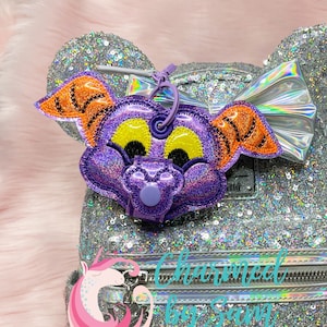 Figment Inspired Mickey Minnie Ears Holder, Sunglasses Holder Epcot, Imagination Dragon Ears, Hat holder, Epcot Ears, Figment keychain