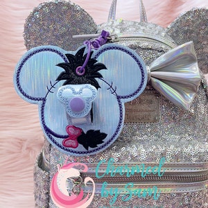 Eeyore Donkey Pooh Holographic Glitter Inspired Minnie Mickey Ears holder, Eeyore Keychain, Sunglasses holder, Pooh Eeyore Tigger Piglet