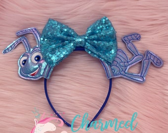 Iridescent Flik A Bug’s Life inspired Mouse Ears, Ant Ears, Mouse Minnie Mickey Ears, Princess Ears, Minnie Ears, adult child headband