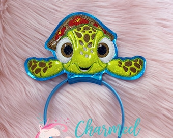Glitter Squirt Inspired Ears, Sea Turtle Ears, Dude, Nemo Dory Crush Inspired Mouse Ears, Finding Nemo, Finding Dory, adult child headband