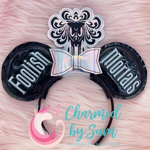 Haunted Mansion Foolish Mortals Inspired Mickey Minnie Ears, Adult child headband, Madame Leota, Halloween Ears, Haunted Mansion Ears