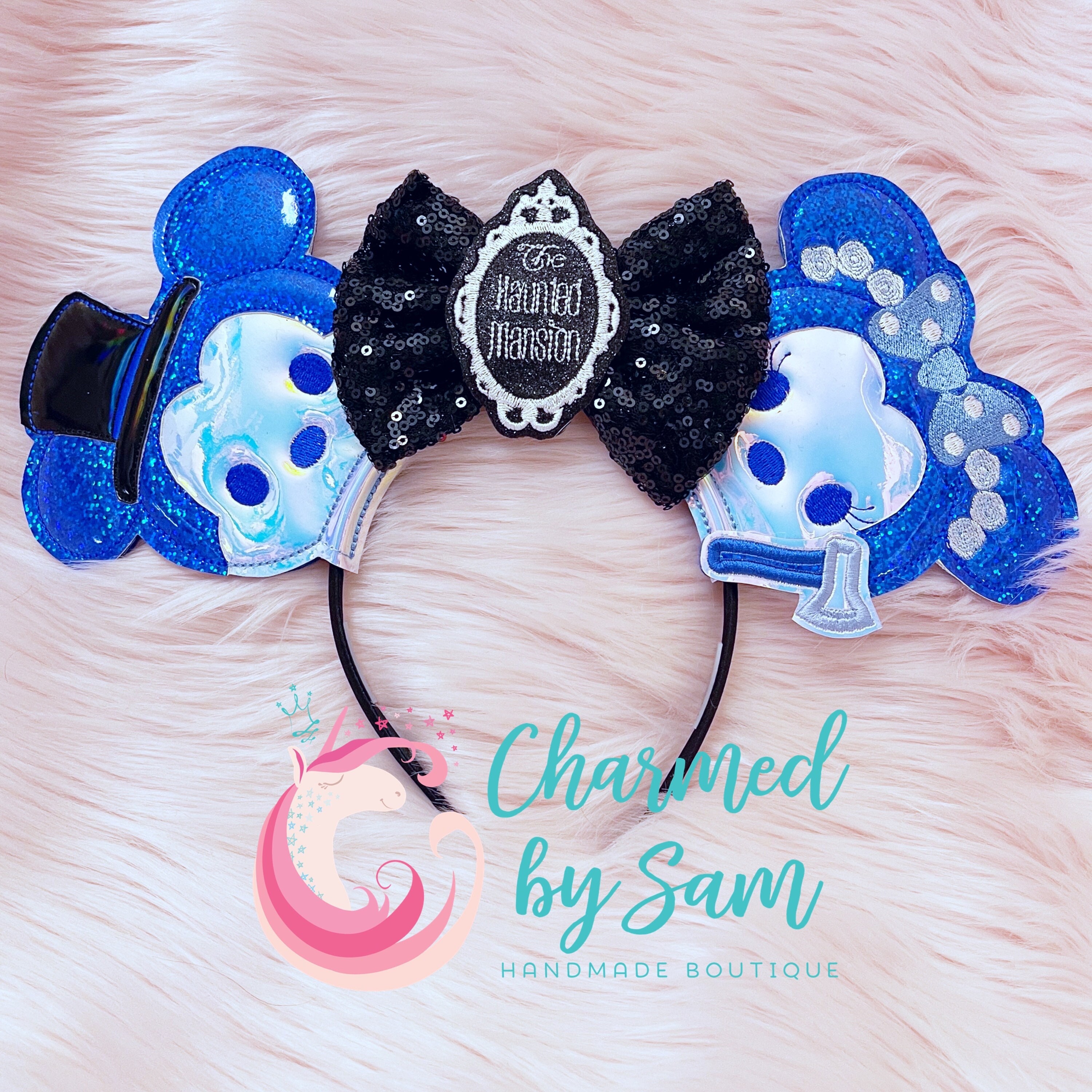 Disney Haunted Mansion Mickey Ears Headband Madame Leota Foolish Disney~Parks Haunted Mansion Foolish Mortals Eyes Leota  main image 3